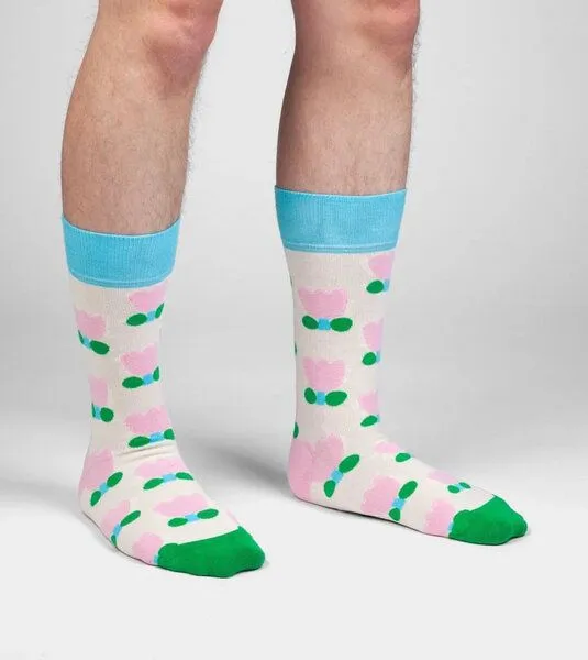 DillySocks DillySocks Socken Tiny Tulips aus Biobaumwoll-Mix, Mehrfarbig, – Produktbild 3 von 4