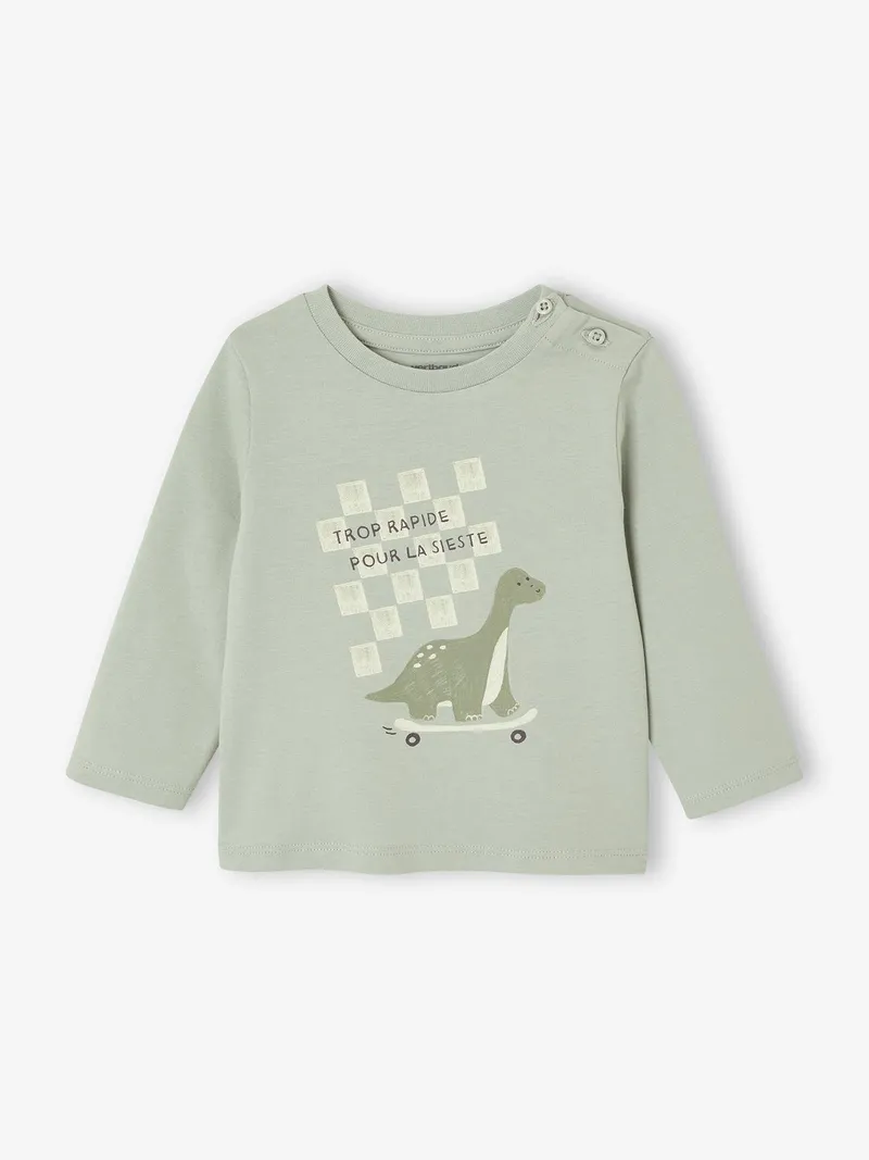 Vertbaudet Jungen Baby Shirt, Aqua, – Produktbild 1 von 3