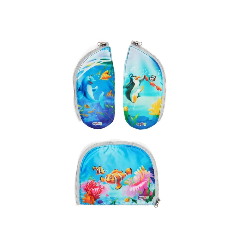 Ergobag Ergobag Schulzubehör Zippies-Set, 3-teilig Unterwasser, Multicolored, – Produktbild 1 von 1