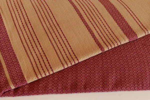 Karawan authentic Karawan authentic Fouta Hamamtuch aus reiner Bio-Baumwolle 200 × 100 cm (Stil SAND), Plum (lila), – Produktbild 3 von 8