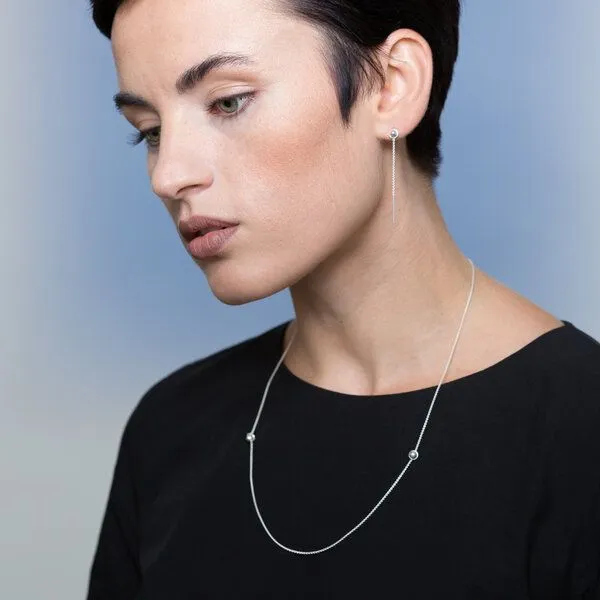 Jonathan Radetz Jewellery Jonathan Radetz Jewellery Kette SPHERE, Silber 925, Länge 53 cm, Handmade in Germany – Produktbild 4 von 4