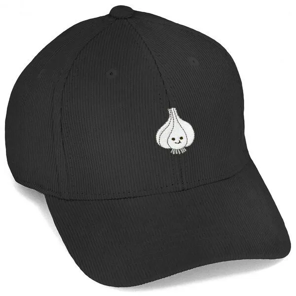 LIGARTI Bestickte Cord Cap – Knoblauch – LIGARTI Tiermanufaktur, Schwarz, – Produktbild 1 von 4