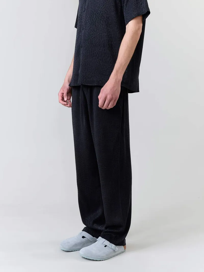 Yahmo Yahmo Herren vegan Hose Walter Leo Schwarz, Schwarz, – Produktbild 1 von 2
