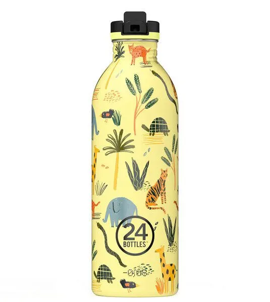 24bottles 24bottles 0,5l Kids Edelstahl Trinkflasche mit Sportverschluss, Grey, – Produktbild 5 von 8