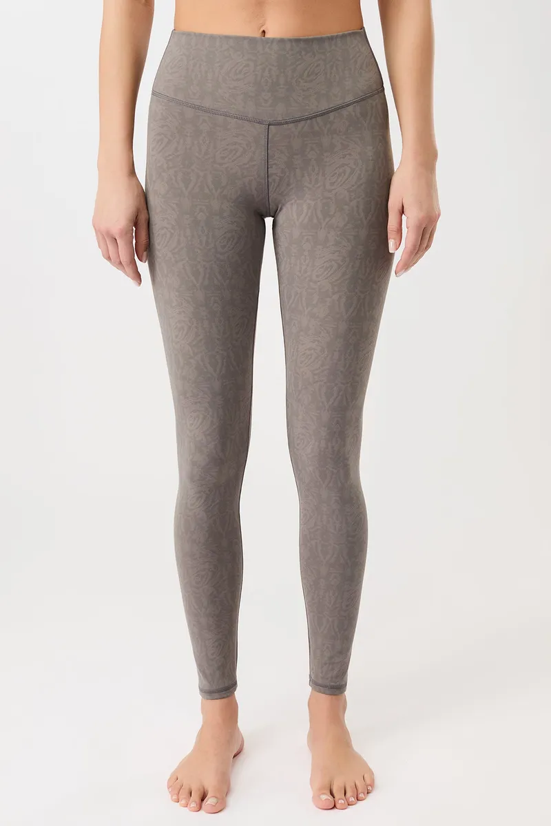 mandala mandala Damen vegan Leggings Monoprinted, Grau, – Produktbild 1 von 2
