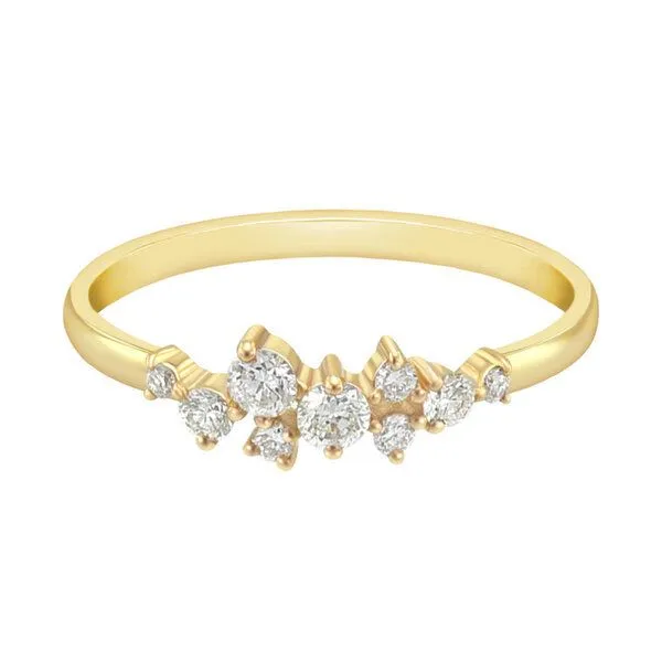 Eppi Eppi Cluster-Ring mit Lab Grown Diamanten Isolde, Gelb, – Produktbild 1 von 4