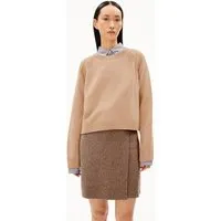 ARMEDANGELS ARMEDANGELS DILIRIAA REGLANA Damen Pullover aus recyclem Bio-Woll Mix, Cinnamon dust melange, – Produktbild 1 von 1