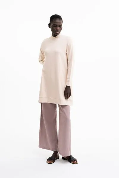 SHIPSHEIP SHIPSHEIP JUMPER DRESS - Damen Kleid aus Bio-Baumwoll Mix, Natur (cream), – Produktbild 1 von 2
