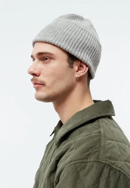 Givn Berlin Givn Berlin Beanie GBParis aus Bio-Baumwoll Strick, Mid grey, – Produktbild 4 von 4