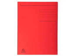 Exacompta 50 Exacompta Aktenmappen "Forever", 3 Klappen, 280 g/m², 245x350 mm für Format Folio, rot – Produktbild 1 von 1