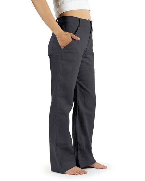 SCHAZAD Leinenhose APPROVAL von SCHAZAD, Anthrazit, – Produktbild 1 von 3