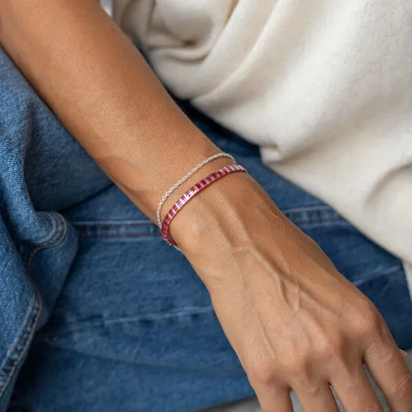juni juni Tila Armband Pink Silber – Produktbild 2 von 4