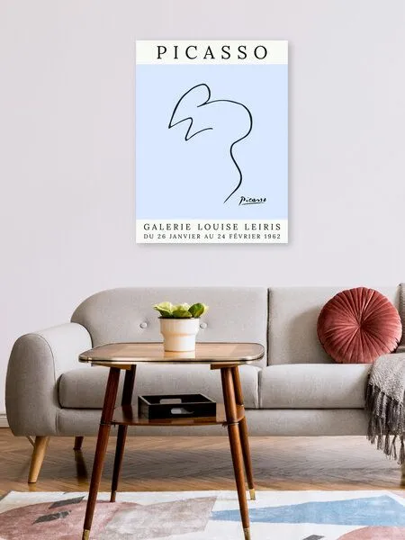 Photocircle Photocircle Poster / Leinwandbild - Picasso Maus – blau – Produktbild 2 von 4
