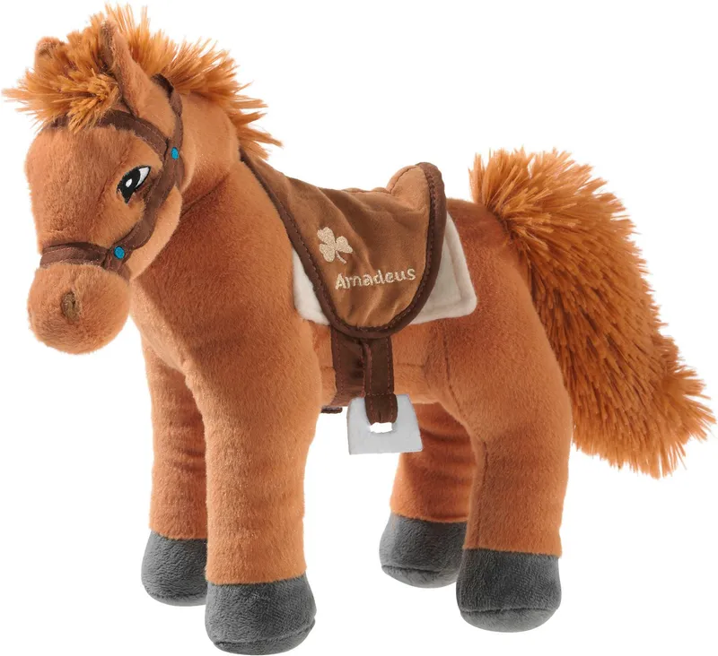 Heunec Heunec Plüschfigur Bibi & Tina, Pferd Amadeus stehend, 30 cm, Braun, – Produktbild 1 von 1