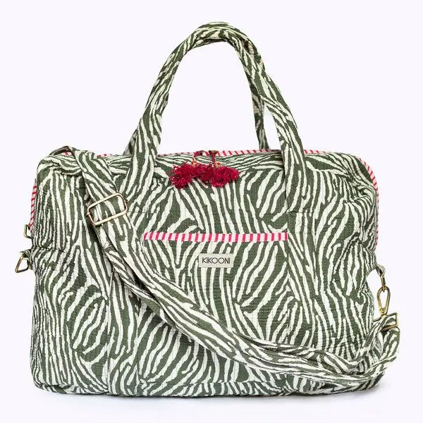 KIKOONI KIKOONI handgefertigte große Reisetasche TRAVELER BAG, Desert zebra, – Produktbild 1 von 4