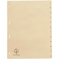 Register aus Tauenpapier 1-12, DIN A4 – Produktbild 1 von 1