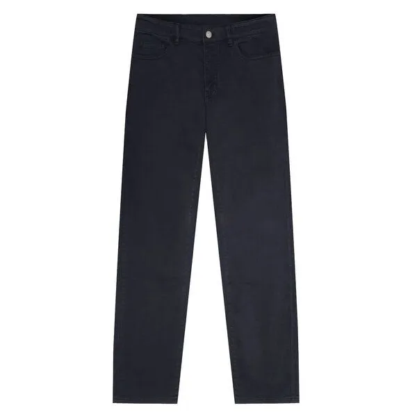 KnowledgeCotton Apparel KnowledgeCotton Apparel Chino Hose CHUCK Garment-Dyed 5-Pocket aus Bio-Baumwolle, Blau (night sky), – Produktbild 2 von 3