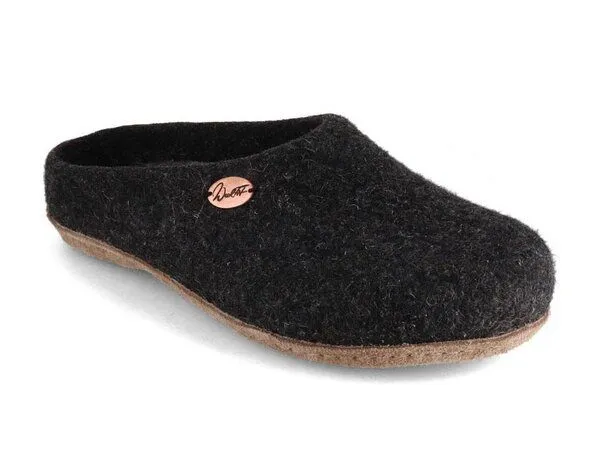 WoolFit WoolFit Filzpantoffeln "Classic" mit besonders weicher Einlage, Graphit(grau), – Produktbild 1 von 3