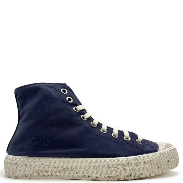 nat-2 Veganer Sneaker nat-2 Mono ETA waterproof aus Biobaumwolle, Navy (blau), – Produktbild 1 von 4