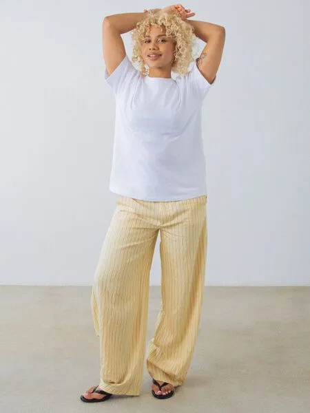 Honest Basics Honest Basics Hipster Shirt aus Bio- und recycelter Baumwolle, Weiß, – Produktbild 4 von 4