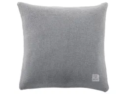 HANS NATUR Kissenbezug 40x40 cm Bio Baumwolle light grey-melange Mit Reißverschluss – Produktbild 1 von 1