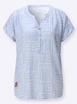 Witt Druckbluse bleu-ecru-gemustert – Produktbild 1 von 1