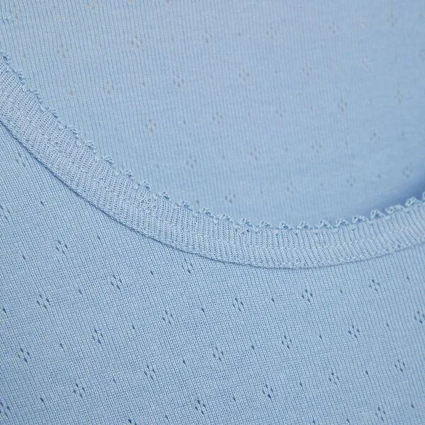 comazo|earth comazo|earth Shirt aus Biobaumwolle-Ajour | GOTS zertifiziert, Lightblue, – Produktbild 2 von 4