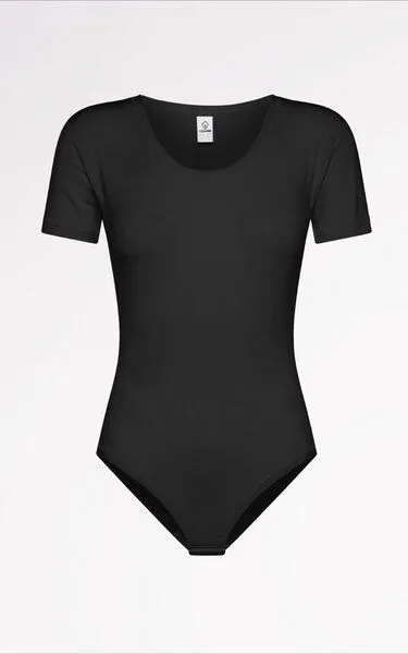 CASAGiN CASAGiN T-shirt-Body aus TENCEL, Schwarz, – Produktbild 1 von 1