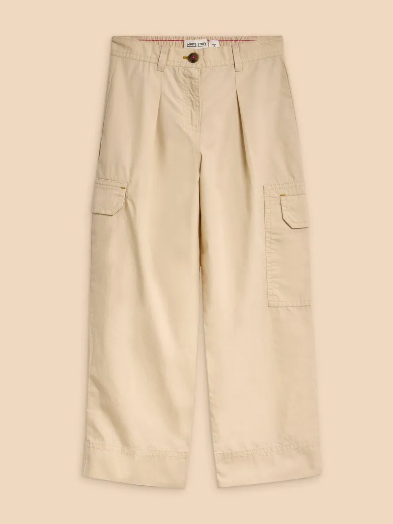 White Stuff Pantalon cargo Colette - 7-8, Natur, – Produktbild 1 von 3