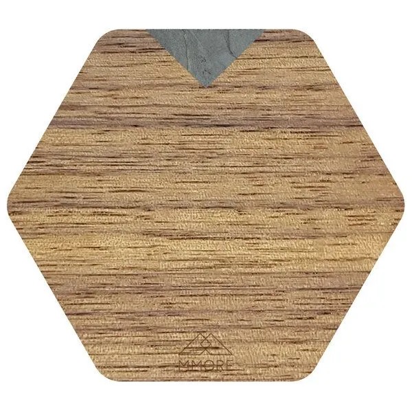 MMore MMore Untersetzer aus Holz - Amerikanischer Nussbaum, Eichenholz und organische Materialien / 4er-Set, Bergstein, – Produktbild 2 von 5