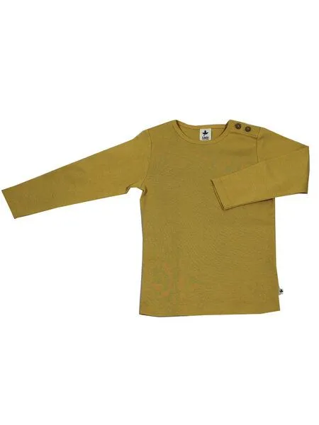 Leela Cotton Leela Cotton Langarmshirt, Ocker, – Produktbild 1 von 1