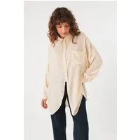 SKFK SKFK Damen vegan Hemd Mikela Beige – Produktbild 1 von 1