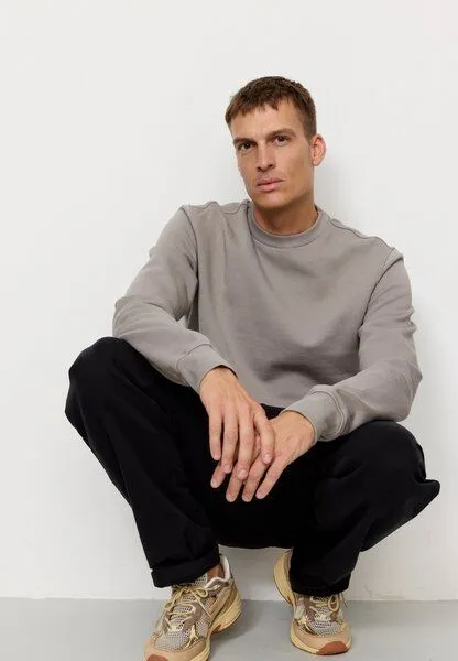recolution Herren Sweatshirt aus Bio-Baumwolle - TAMARILLO - recolution, Greige (grau), – Produktbild 2 von 4