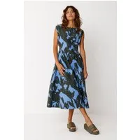 SKFK SKFK Damen vegan Kleid Adane Grün Blau – Produktbild 1 von 1