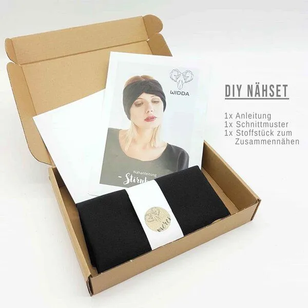 WiDDA berlin WiDDA berlin DIY Stirnband Nähset Uni, Schwarz, – Produktbild 2 von 3