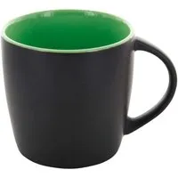 Keramiktasse "ENNIA" mattschwarz/grün – Produktbild 1 von 1