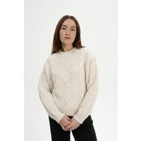 MELA MELA Zopfmuster Strickpullover Style SAMAIRA aus 100% Bio-Baumwolle – Produktbild 1 von 1