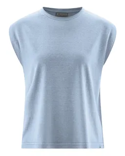 HempAge Hempage Damen vegan Ärmelloses T-Shirt Rauchblau – Produktbild 1 von 1