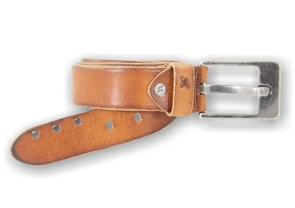 Greenbelts Greenbelts Herren Ledergürtel PERCY, Cognac, – Produktbild 4 von 6