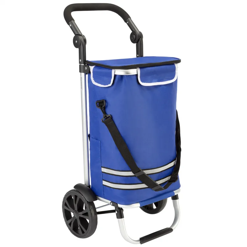 Casaria® Casaria monzana Einkaufstrolley Blau Alu 56L 31x24x54cm – Produktbild 1 von 1