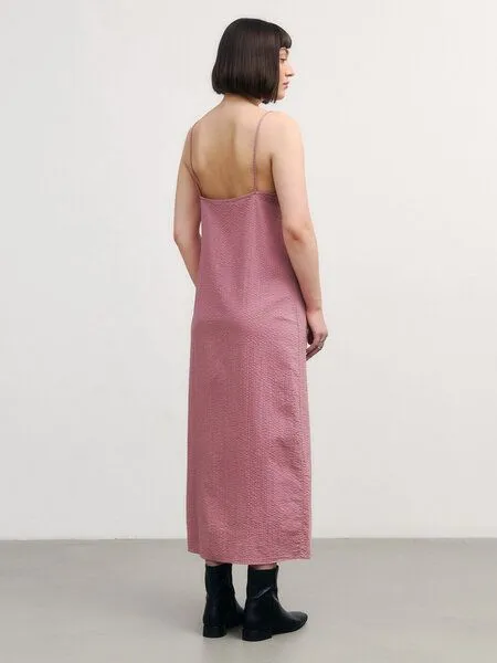 Rotholz Rotholz Damen Kleis - Easy Dress - aus Bio-Baumwolle, Pink stone, – Produktbild 2 von 3