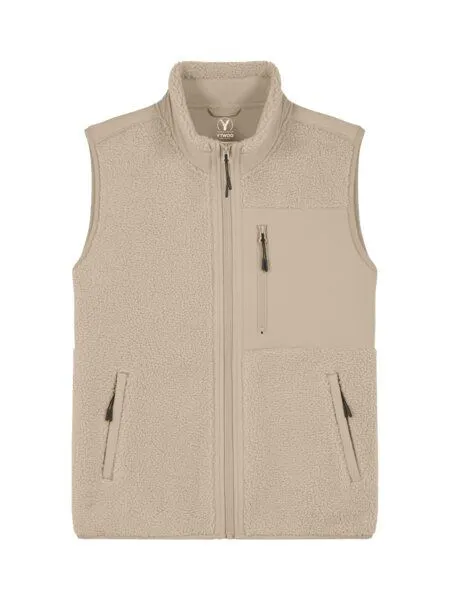 YTWOO YTWOO Baisc Unisex Sherpaweste aus 100% Recyceltem Polyester, Wüstensand, – Produktbild 1 von 3
