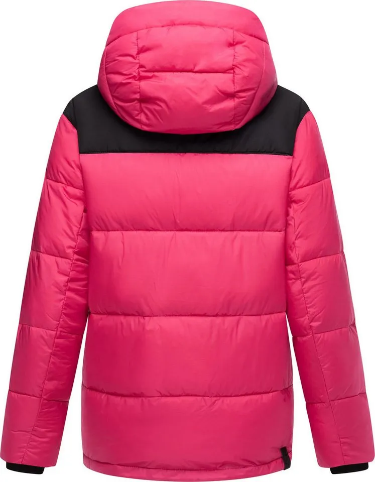 ragwear ragwear Anorak Wikesh stylische Winter Steppjacke mit Colourblocking, Rosa, – Produktbild 4 von 5