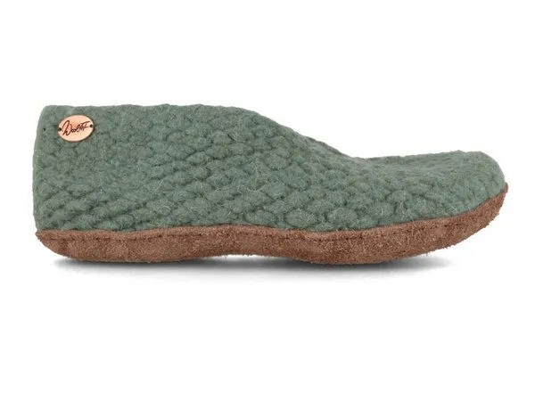 WoolFit WoolFit Handgewebte bunte Hausschuhe "Woolies" aus Wolle für Damen, Grün, – Produktbild 3 von 4