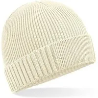 Beechfield Beechfield Damen / Herren Patch-Mütze aus Bio-Baumwolle, Sand, – Produktbild 1 von 1