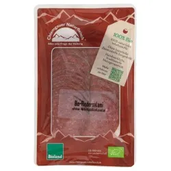 Chiemgauer Naturfleisch Chiemgauer Naturfleisch Rindersalami aus Bayern, geschnitten – Produktbild 1 von 1