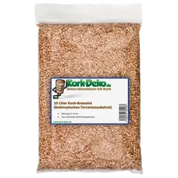 Kork-Deko Kork-Deko 10 Liter Korkgranulat, subtropisch, mittlere Körnung (3-8 mm) (Korkschrot) – Produktbild 1 von 1