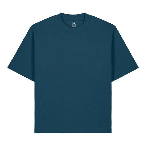 YTWOO YTWOO Heavy Weight Boxy T-Shirt, Deep teal, – Produktbild 2 von 3