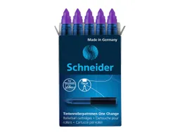 Schneider 5 Schneider Ersatzpatronen für Tintenroller "One Change" lila – Produktbild 1 von 1