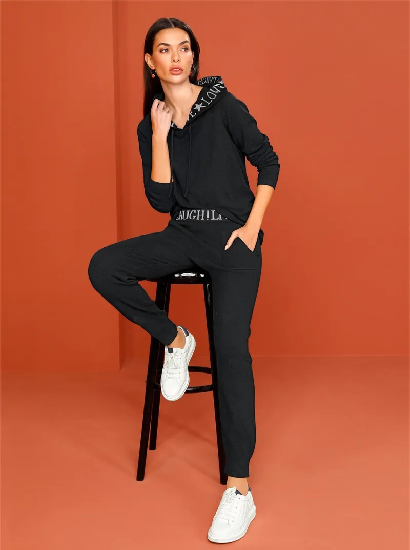 heine Strickhose schwarz, Schwarz, – Produktbild 2 von 3